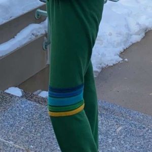GREEN AVIATOR NATION SWEATPANTS